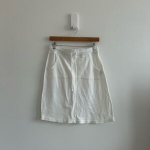 Elegant White Women's Skirt